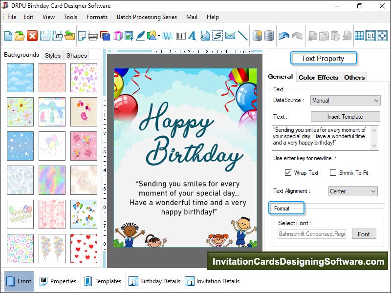 Invitation Card Designing Software screenshot