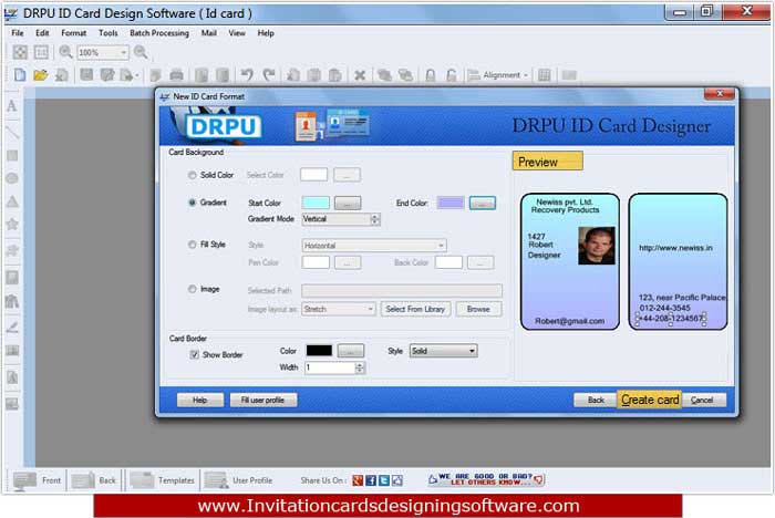 Windows 7 ID Cards Designing Software 8.3.0.1 full