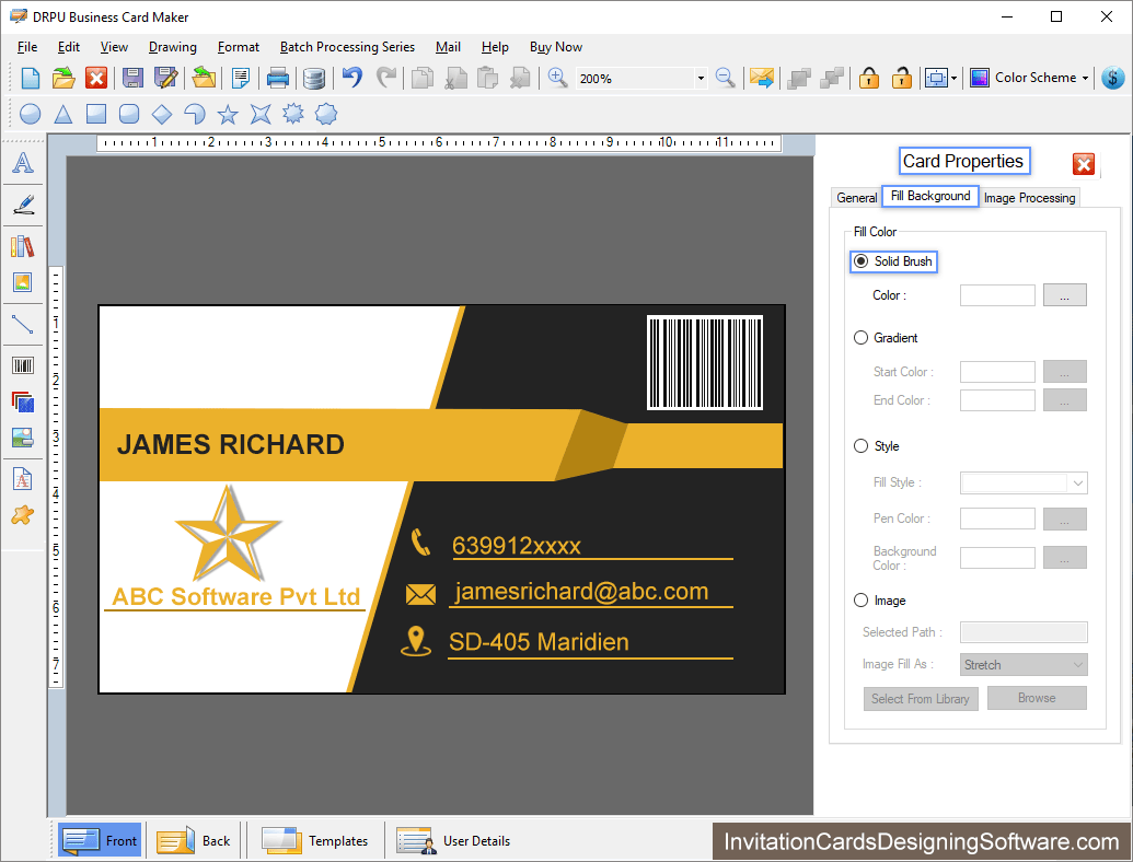 Business Cards Designing Software