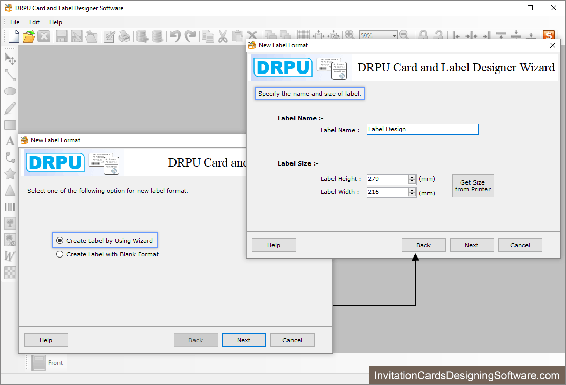 Card and Label Designing New Label Format