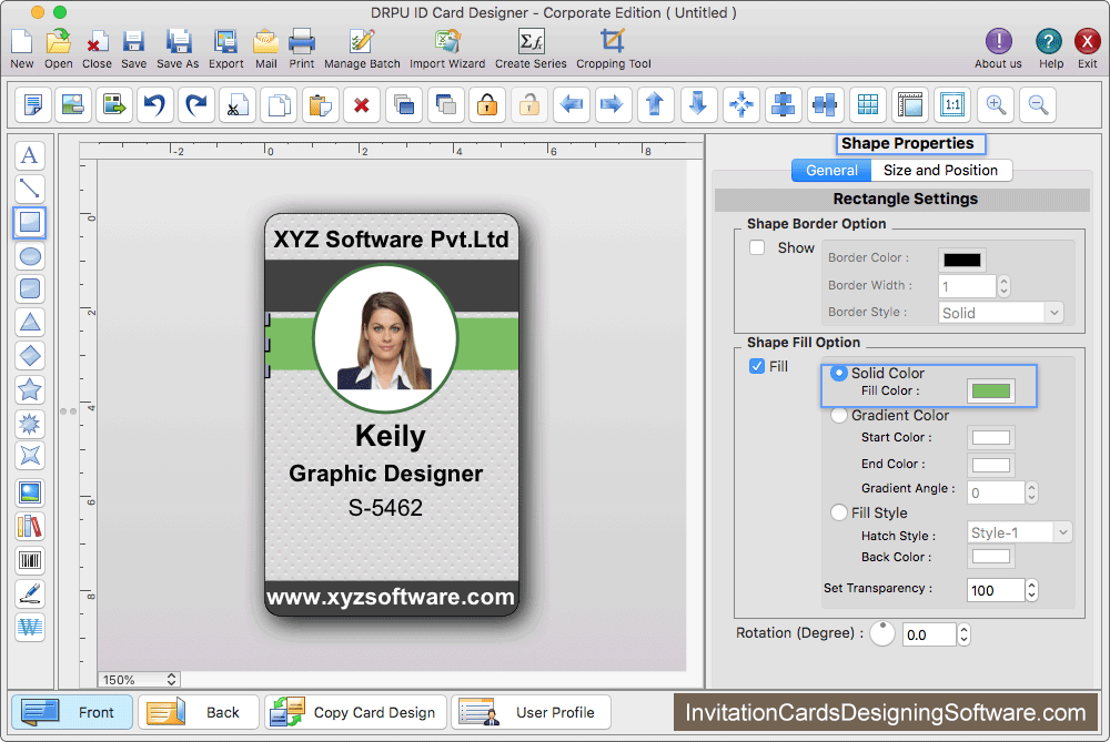 ID Card Designer Corporate Edition for Mac