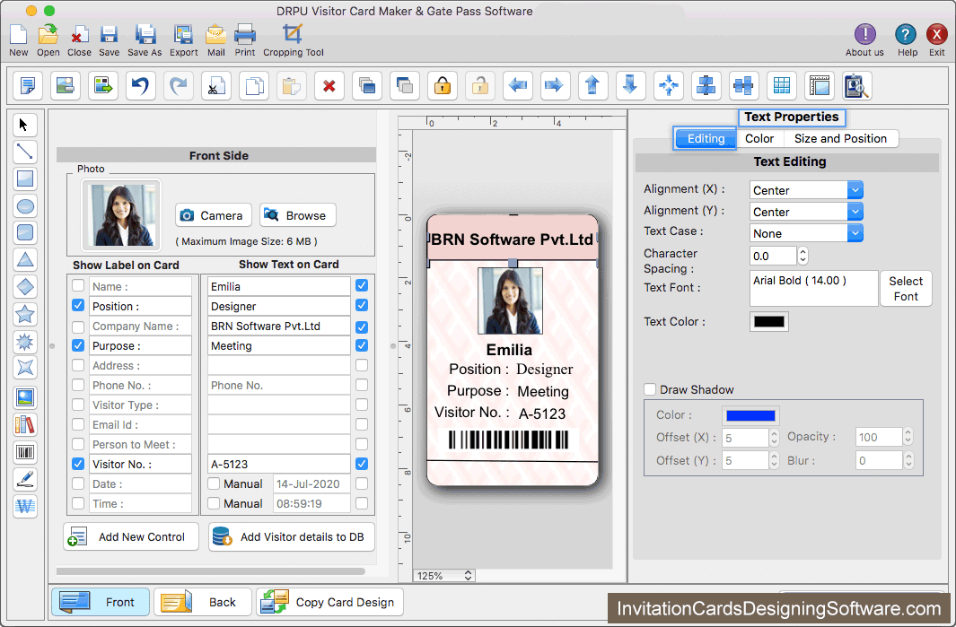 Visitors ID Cards Maker for Mac