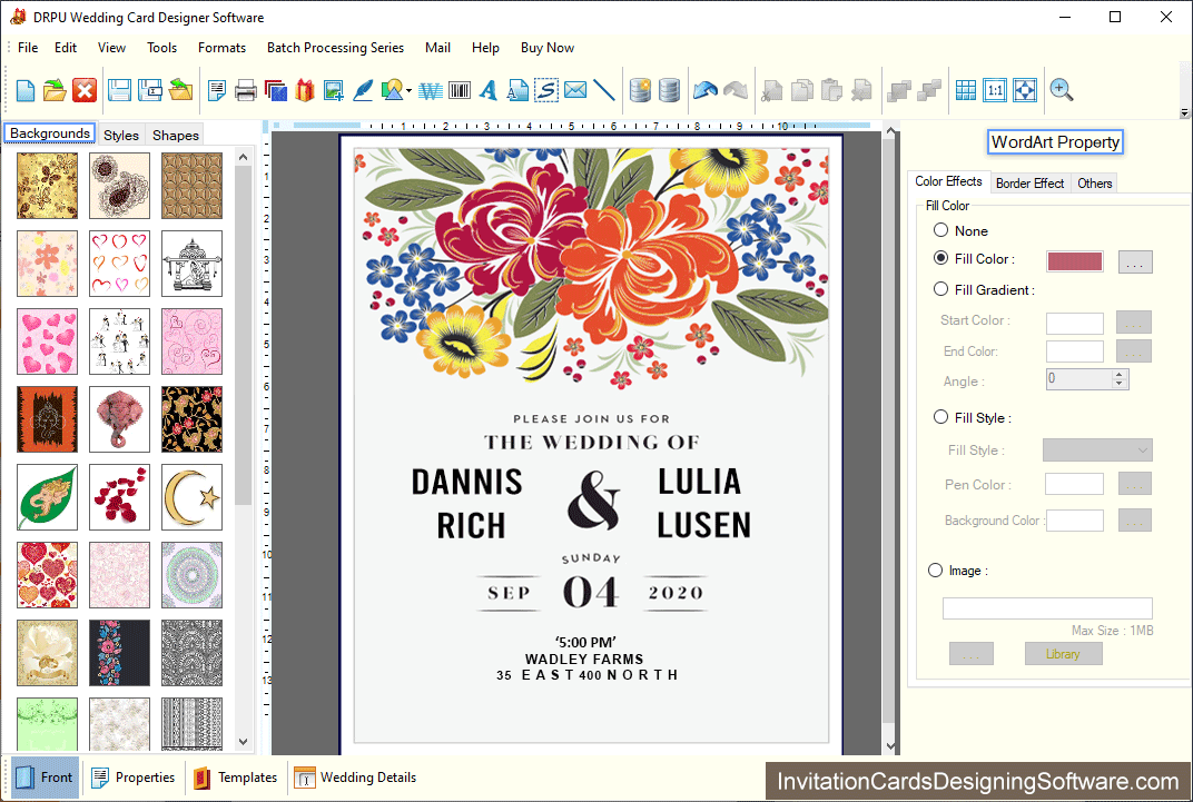 Wedding Cards Designing Software
